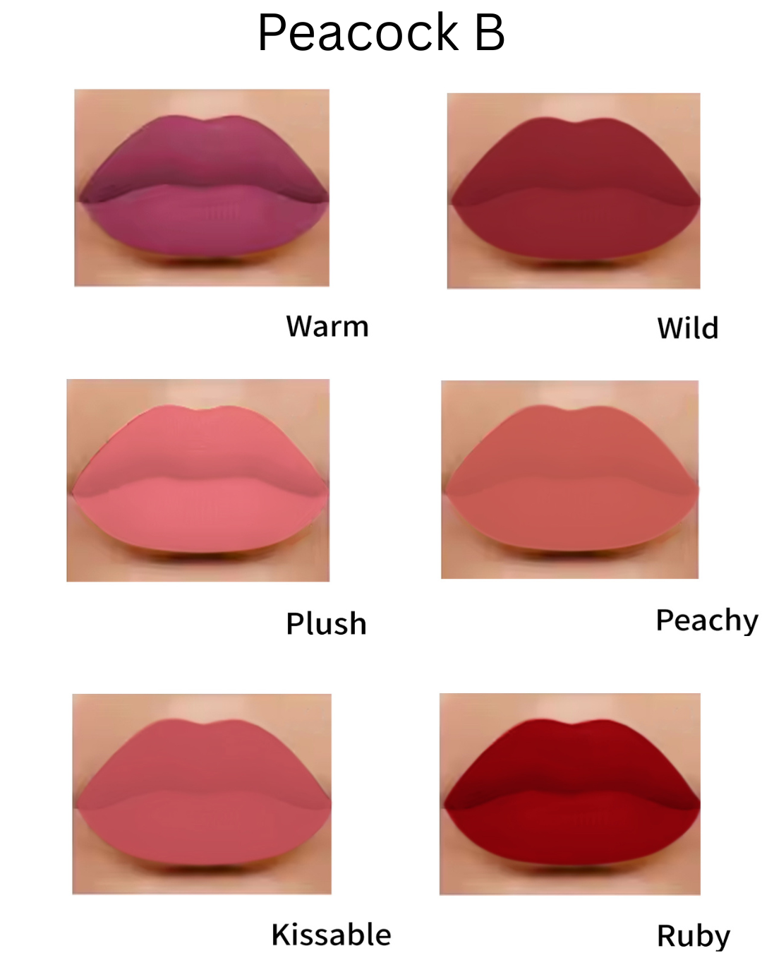 Peacock Lip Set