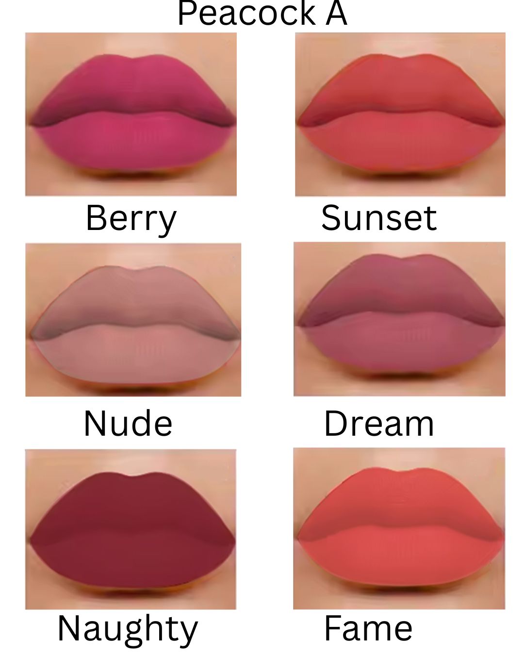 Peacock Lip Set